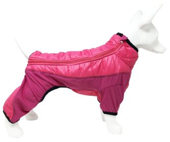 Pet Life 'Aura-Vent' Lightweight 4-Season Stretch and Quick-Dry Full Body Dog Jacket (Color: PINK, size: small)